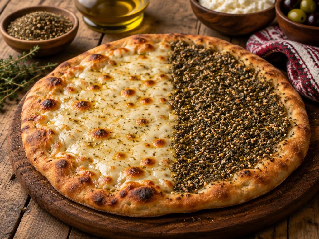مناقيش جبنة وزعتر