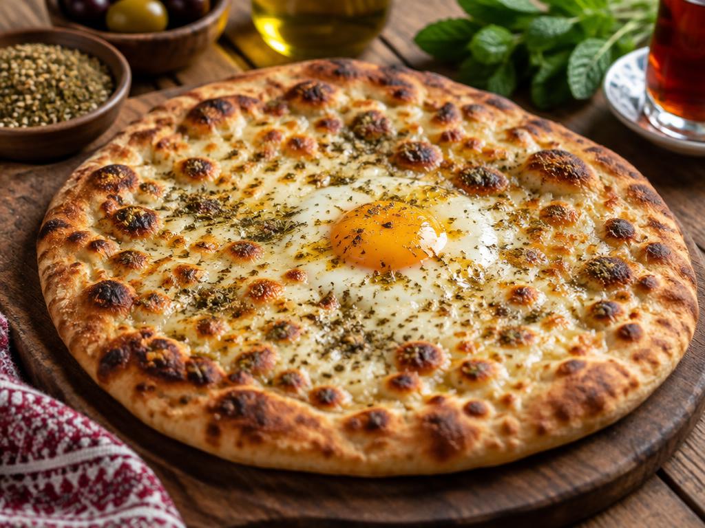 مناقيش بيض وجبنة