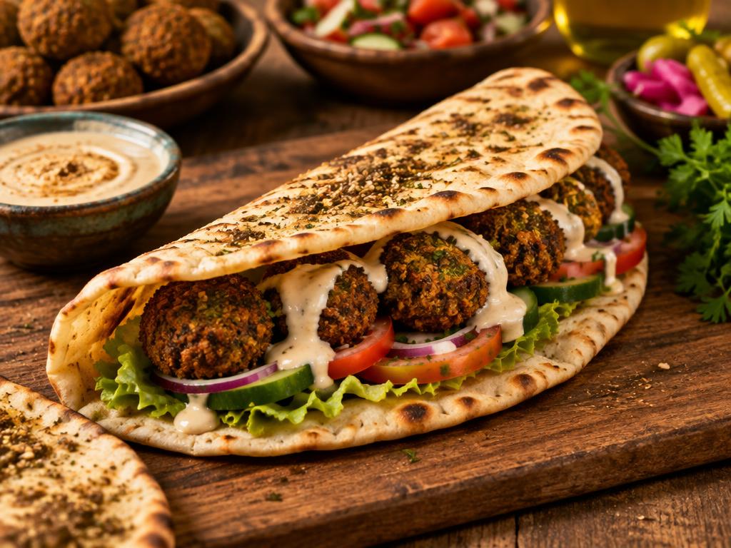 منقوشة فلافل